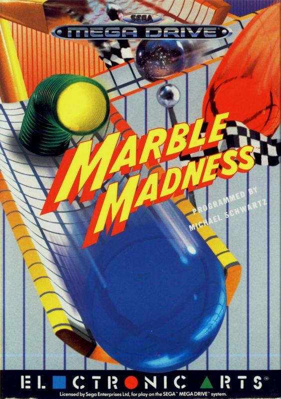 Marble Madness box art for Sega Mega Drive